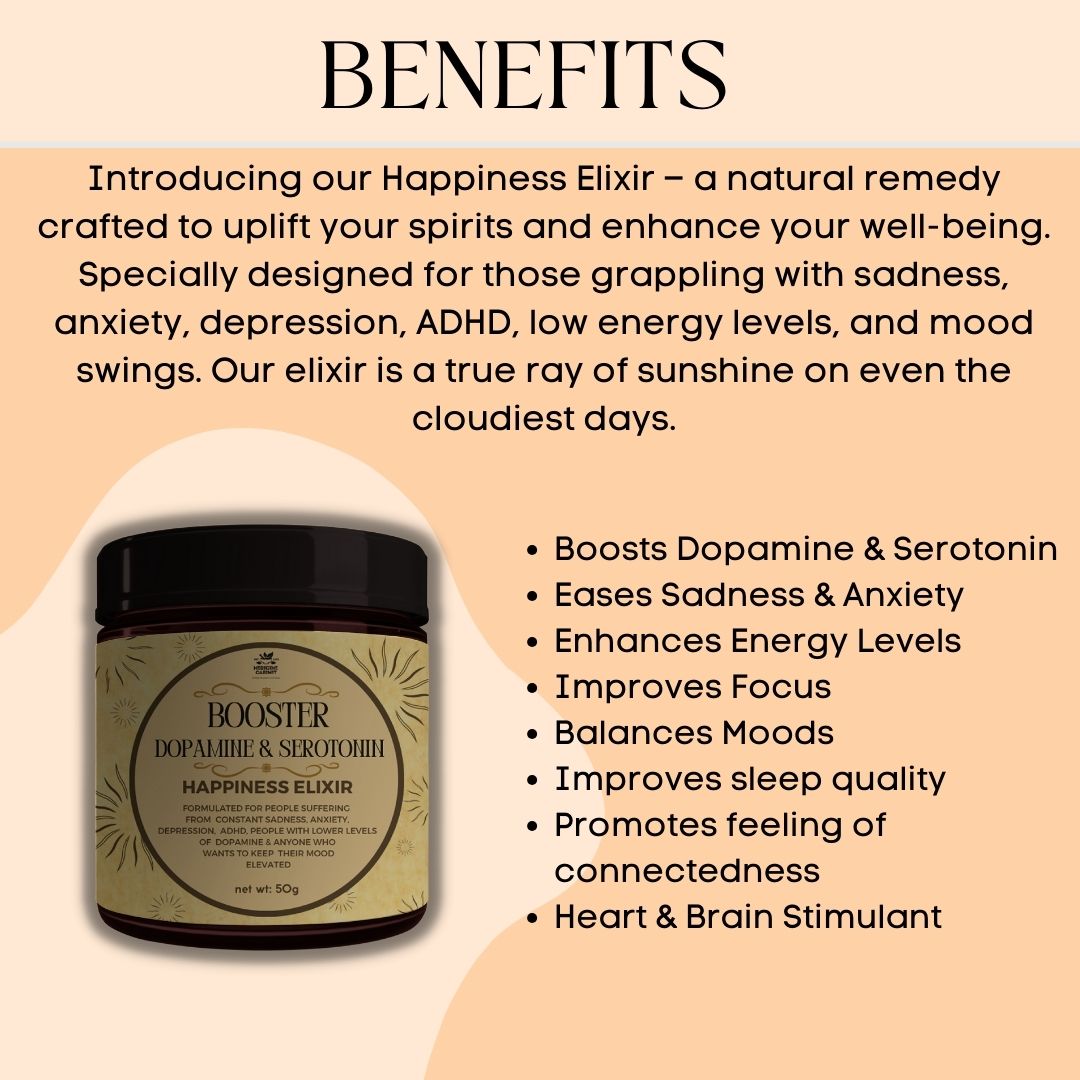 DOPAMINE & SEROTONIN BOOSTER | HAPPINESS ELIXIR