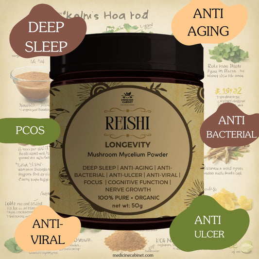 REISHI MUSHROOM | LONGEVITY | SLEEP | PCOS | WOMB HEALTH | HORMONE BALANCING